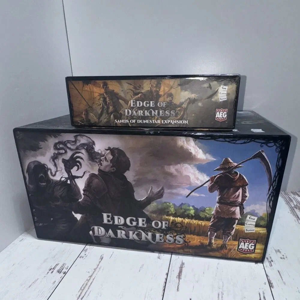 NEW AEG Edge of Darkness w/Sands of Dunestar Exp Kickstarter Edition Complete